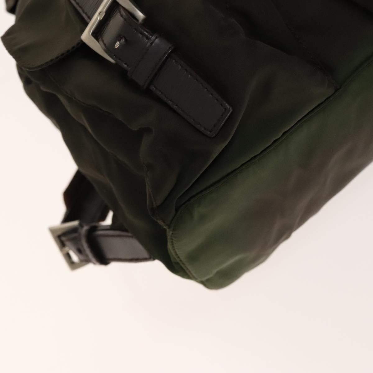 Prada Prada Vela Double Front Pocket Backpack Tessuto with Saffiano Leather Size ONE SIZE - 11 Thumbnail