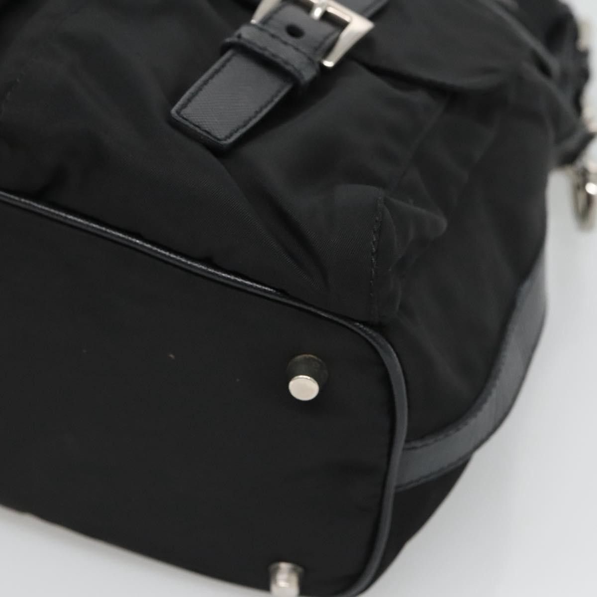 Prada Prada Double Pocket Drawstring Shoulder Bag Tessuto Size ONE SIZE - 9 Thumbnail
