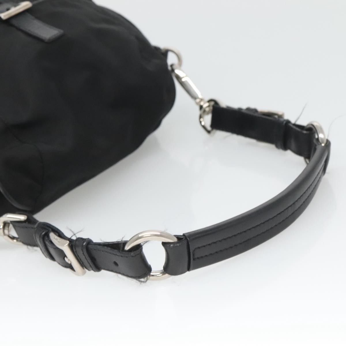 Prada Prada Double Pocket Drawstring Shoulder Bag Tessuto Size ONE SIZE - 8 Thumbnail