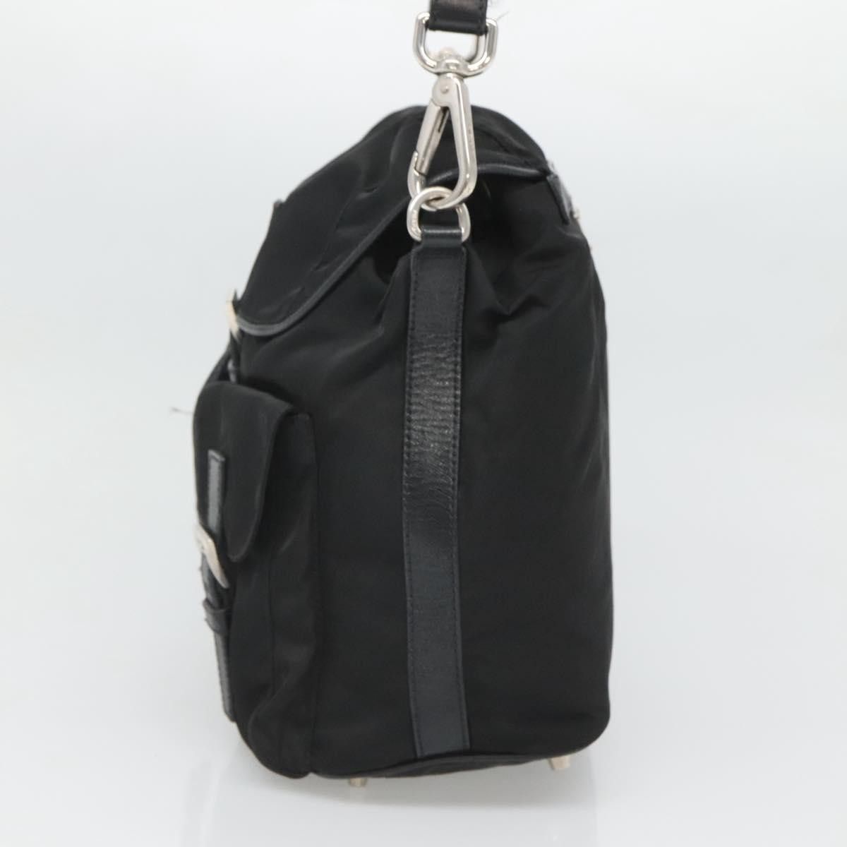 Prada Prada Double Pocket Drawstring Shoulder Bag Tessuto Size ONE SIZE - 4 Thumbnail