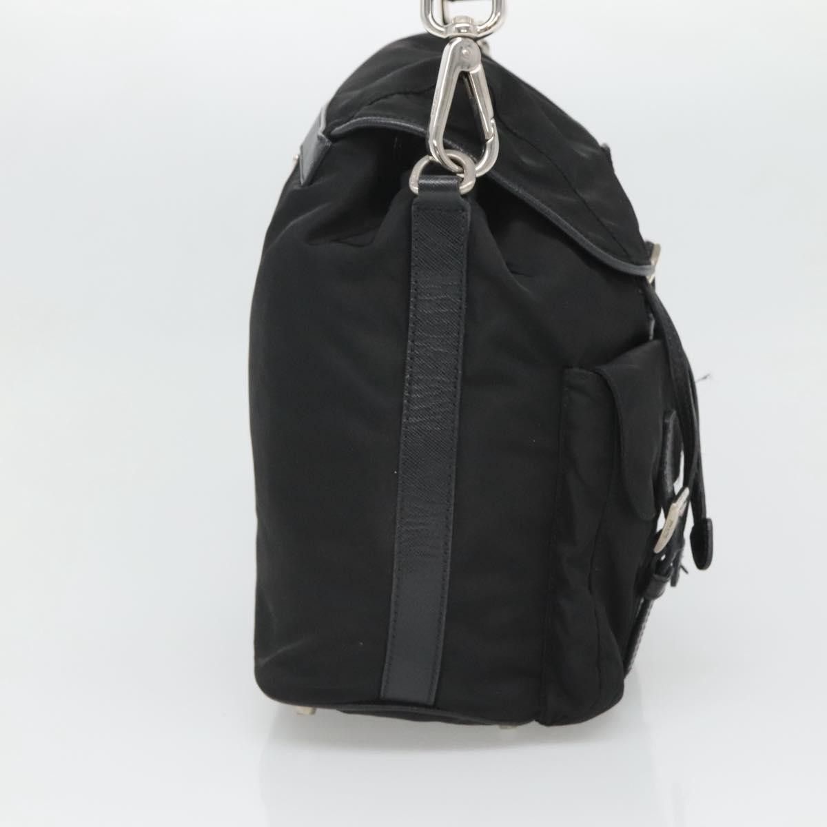 Prada Prada Double Pocket Drawstring Shoulder Bag Tessuto Size ONE SIZE - 3 Thumbnail