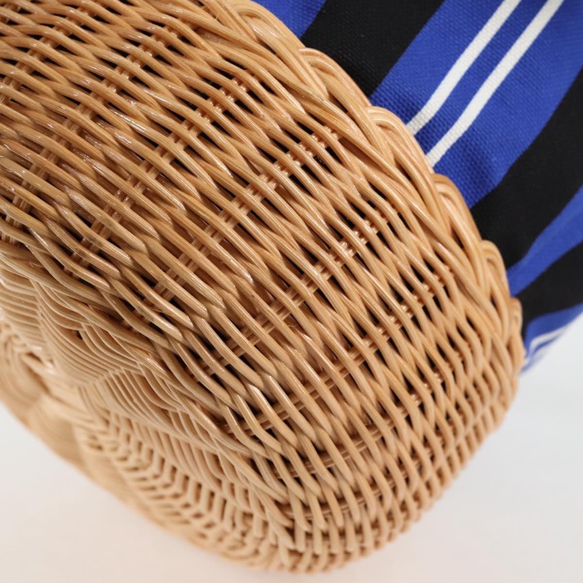 Prada Prada Drawstring Bucket Bag Canvas and Wicker Size ONE SIZE - 10 Thumbnail