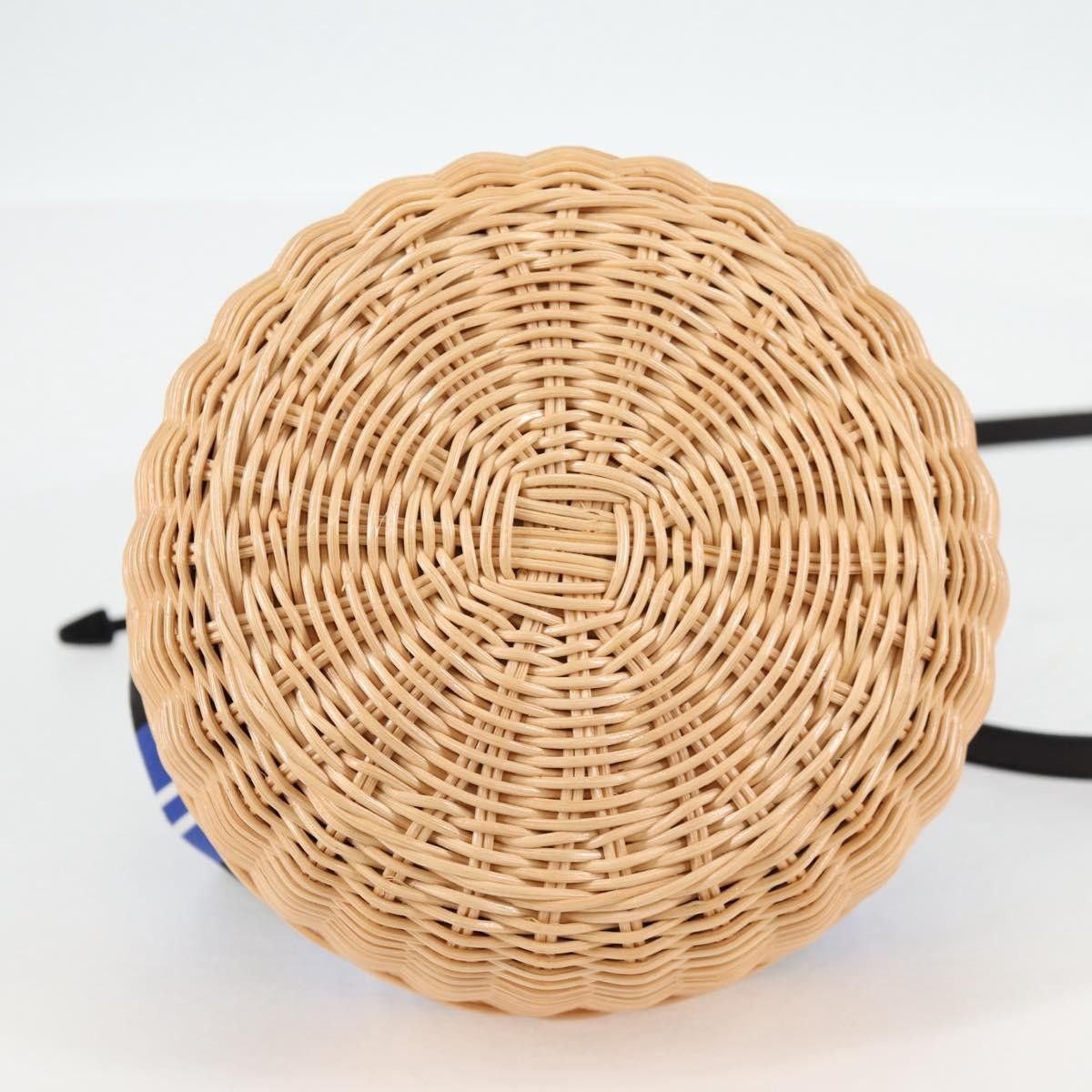 Prada Prada Drawstring Bucket Bag Canvas and Wicker Size ONE SIZE - 18 Thumbnail