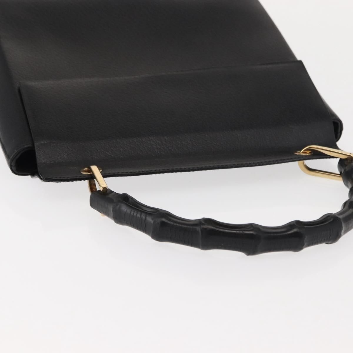 Gucci Gucci Vintage Bamboo Handle Bag Leather Size ONE SIZE - 17 Thumbnail