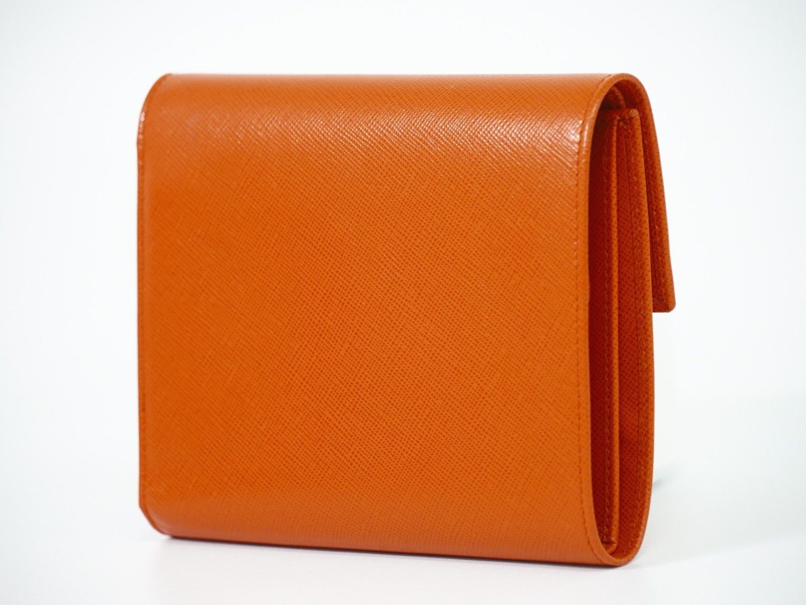 Prada Prada Trifold Compact Wallet Saffiano Leather Size ONE SIZE - 2 Thumbnail