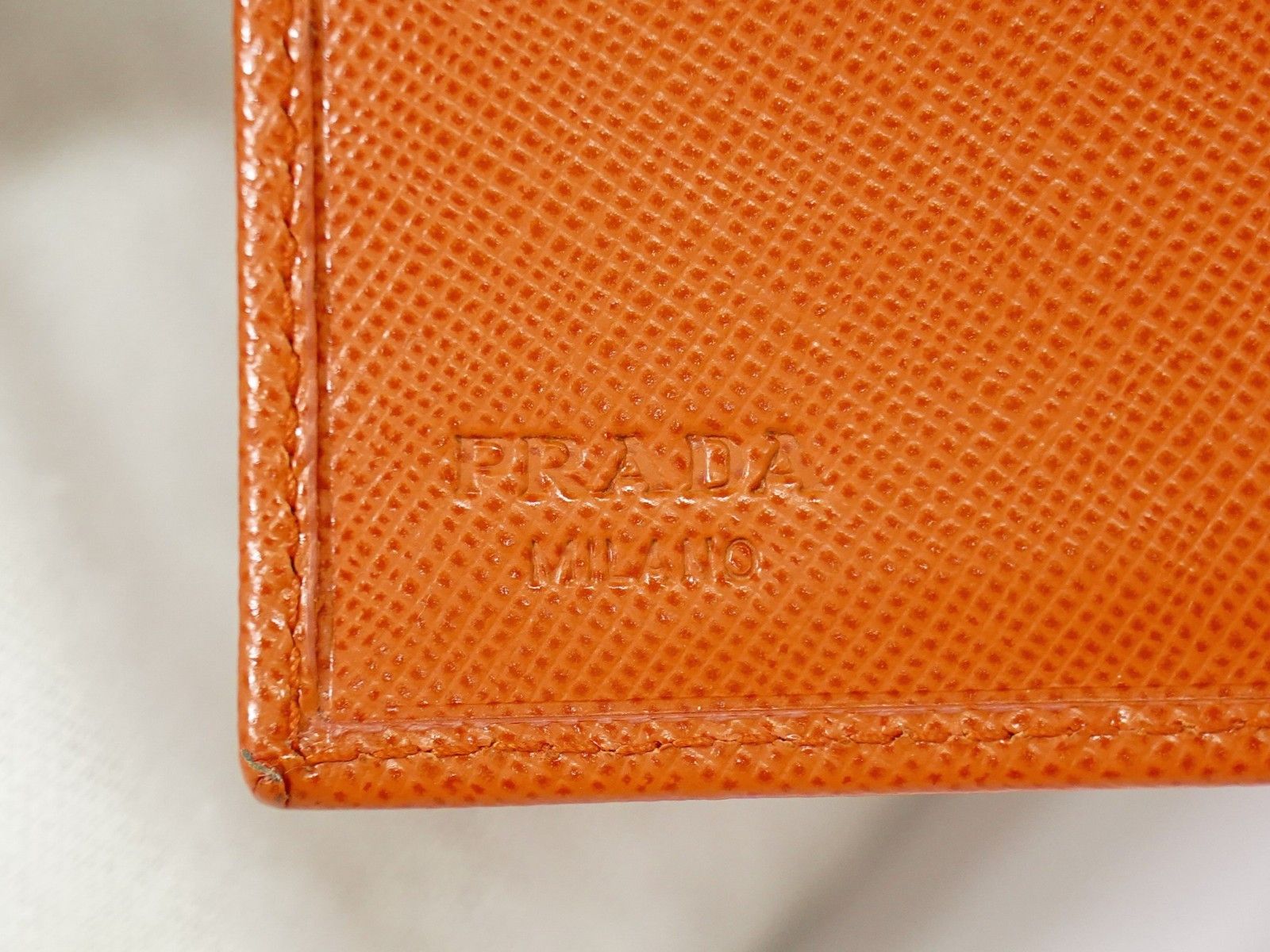 Prada Prada Trifold Compact Wallet Saffiano Leather Size ONE SIZE - 7 Thumbnail