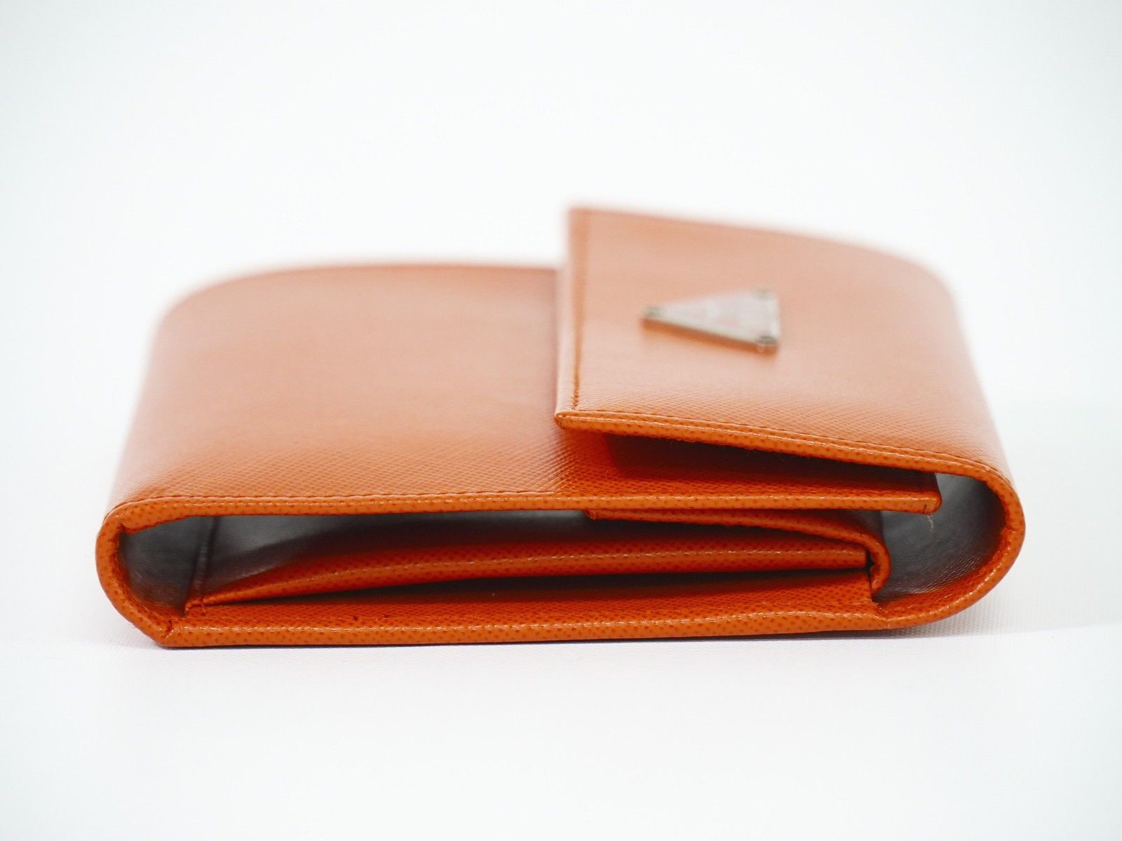 Prada Prada Trifold Compact Wallet Saffiano Leather Size ONE SIZE - 4 Thumbnail