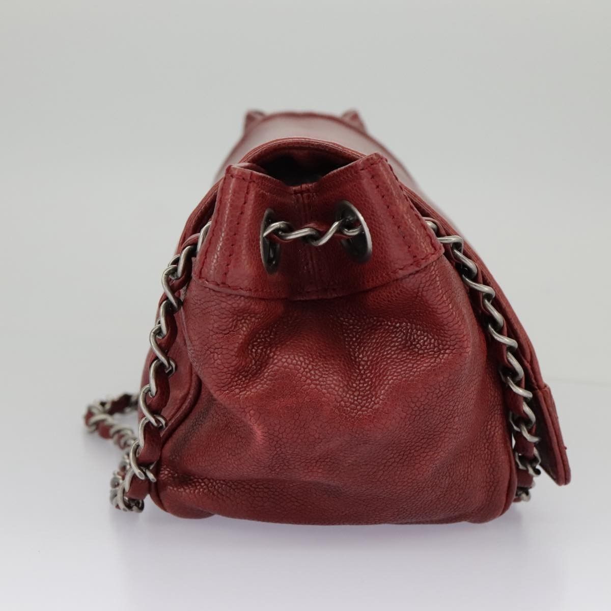 Chanel Chanel Vintage Accordion Flap Bag Quilted Leather Size ONE SIZE - 3 Thumbnail