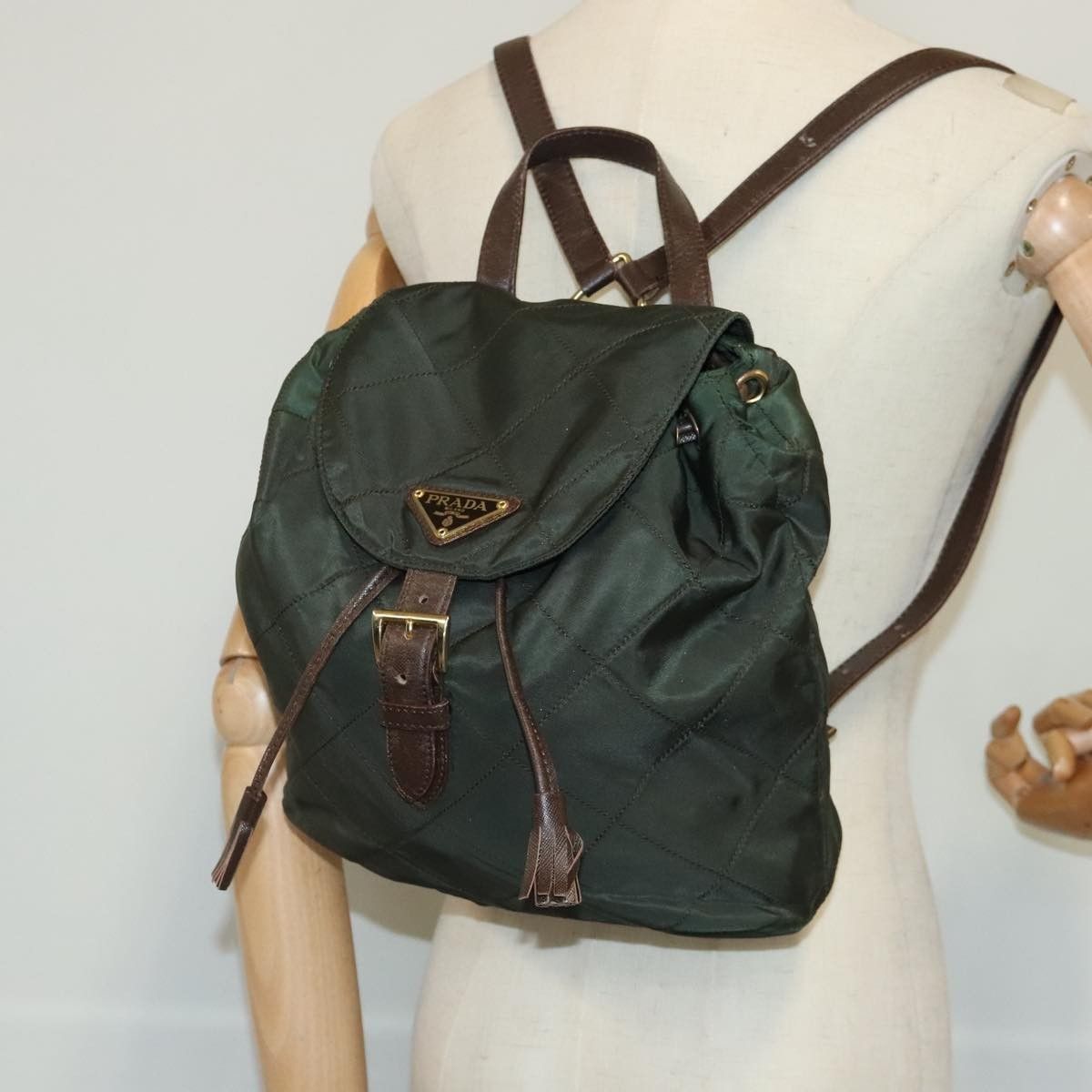 Prada Prada Buckle Backpack Quilted Tessuto Size ONE SIZE - 15 Thumbnail