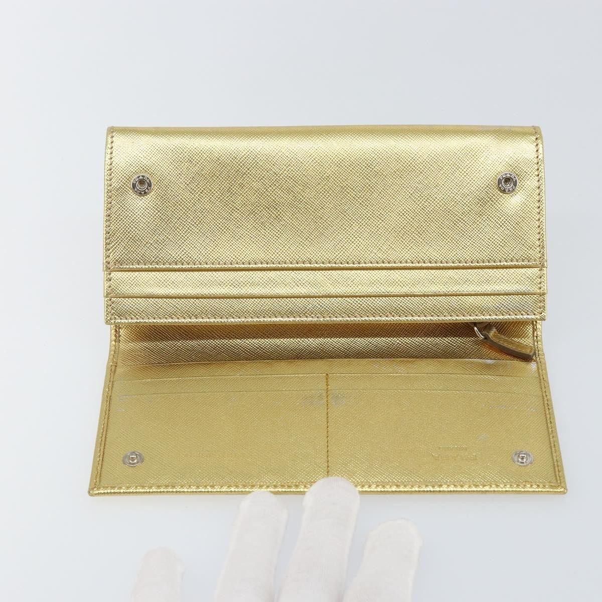 Prada Prada Continental Wallet Saffiano Leather Size ONE SIZE - 5 Thumbnail