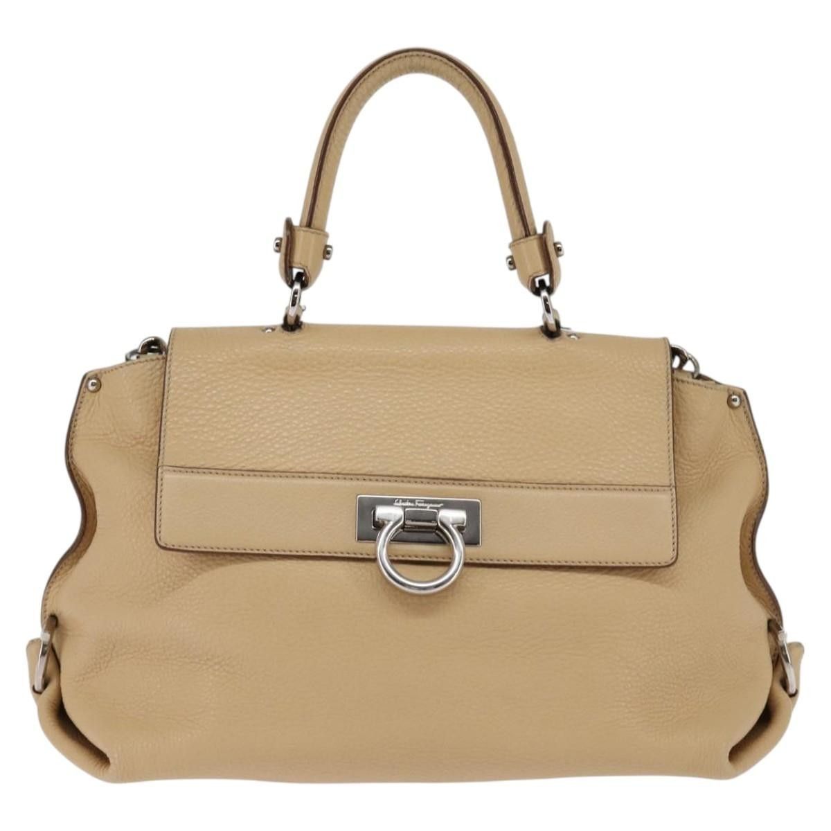 Salvatore Ferragamo Salvatore Ferragamo Sofia Satchel Grainy Leather Size ONE SIZE - 19 Thumbnail