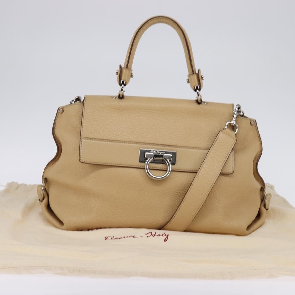 Salvatore Ferragamo Salvatore Ferragamo Sofia Satchel Grainy Leather Size ONE SIZE - 14 Thumbnail