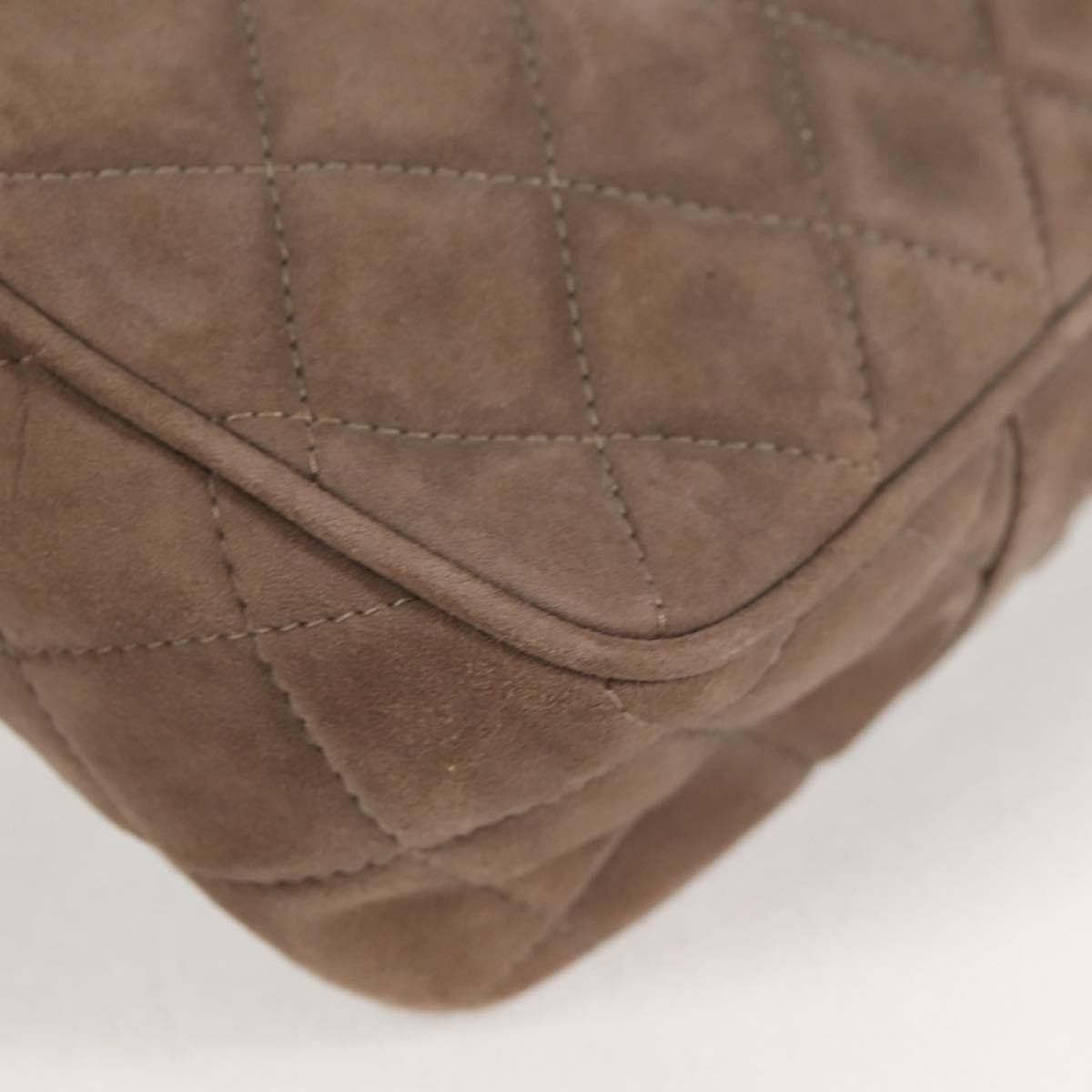 Chanel Chanel Vintage Front Pocket Camera Bag Quilted Suede Size ONE SIZE - 9 Thumbnail