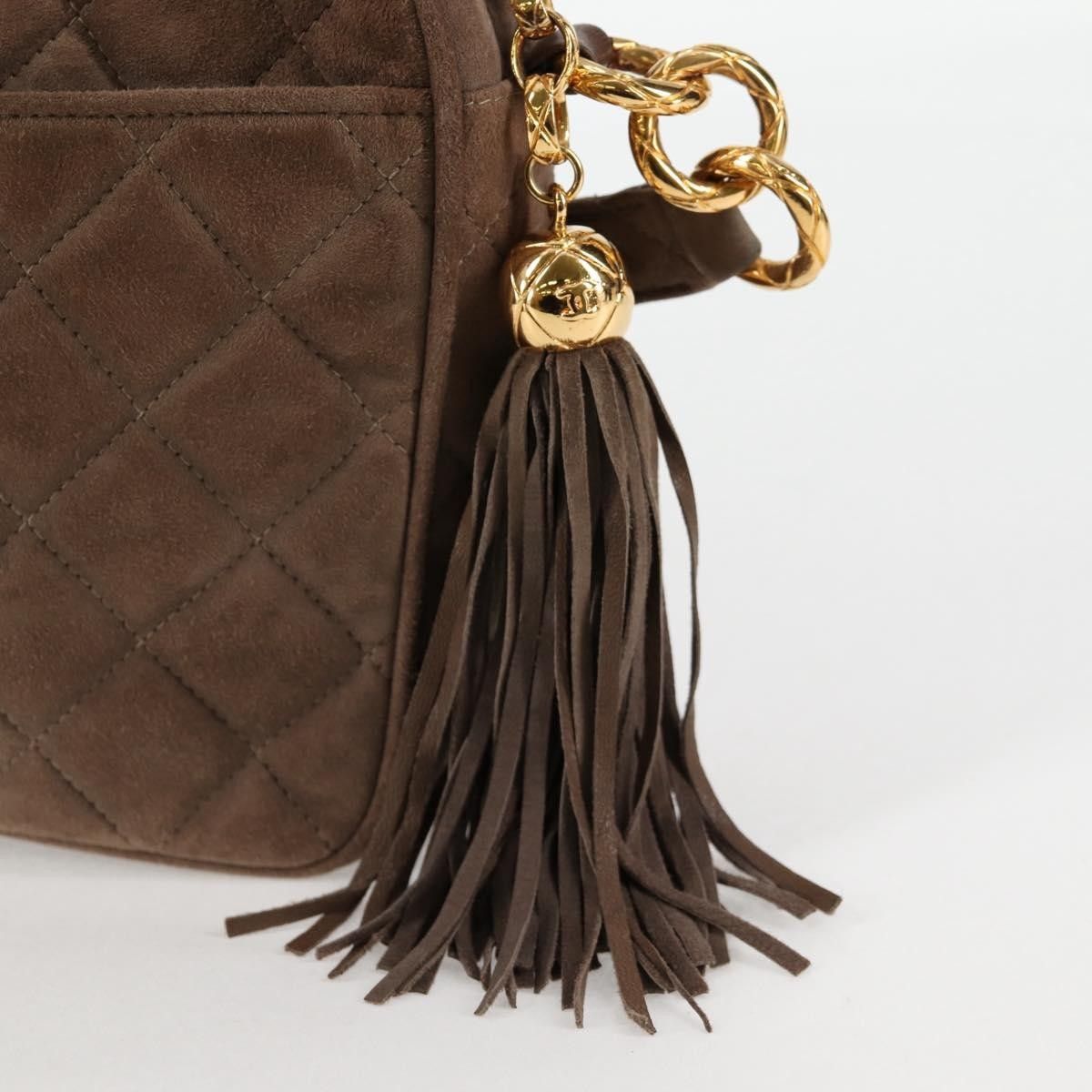 Chanel Chanel Vintage Front Pocket Camera Bag Quilted Suede Size ONE SIZE - 22 Thumbnail