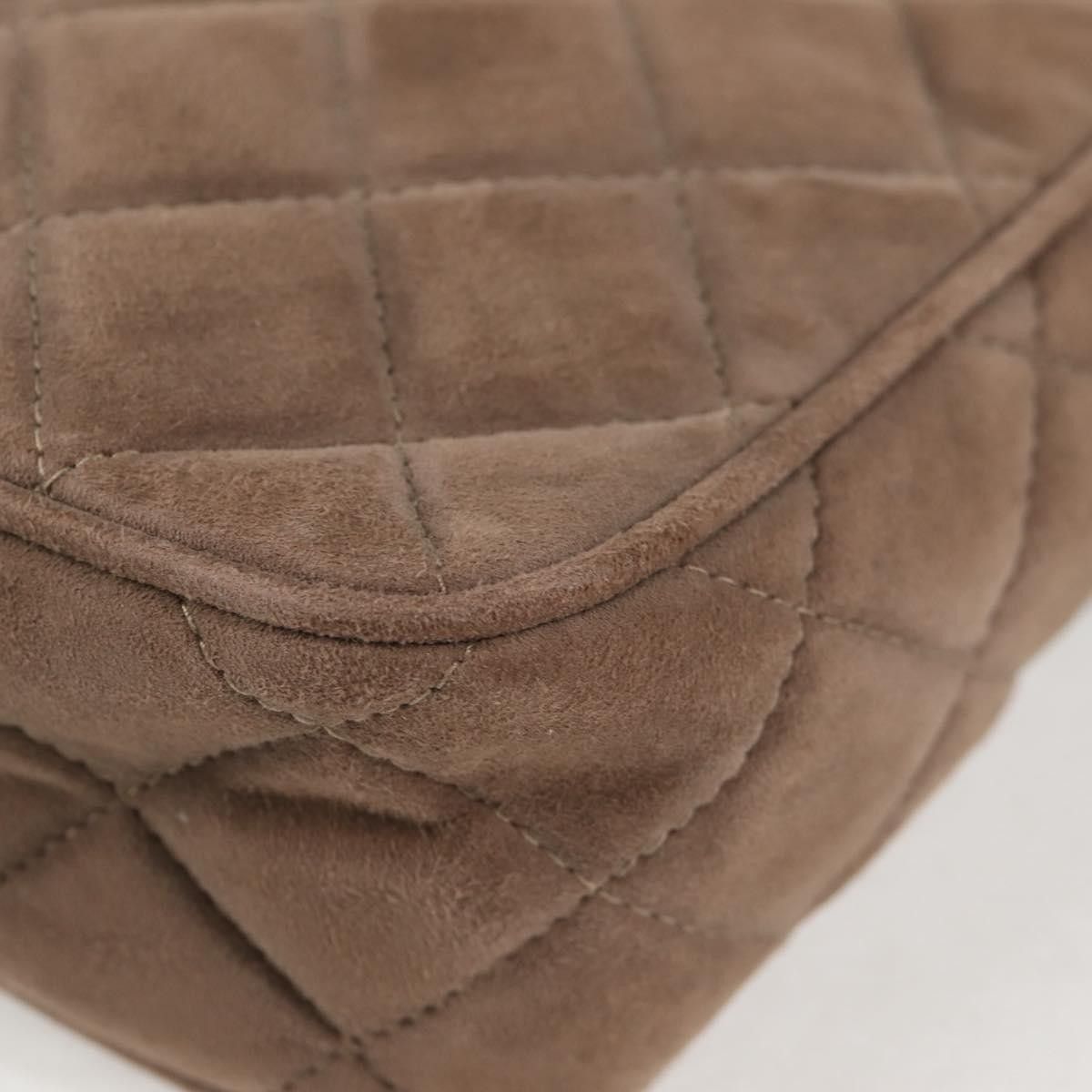 Chanel Chanel Vintage Front Pocket Camera Bag Quilted Suede Size ONE SIZE - 12 Thumbnail