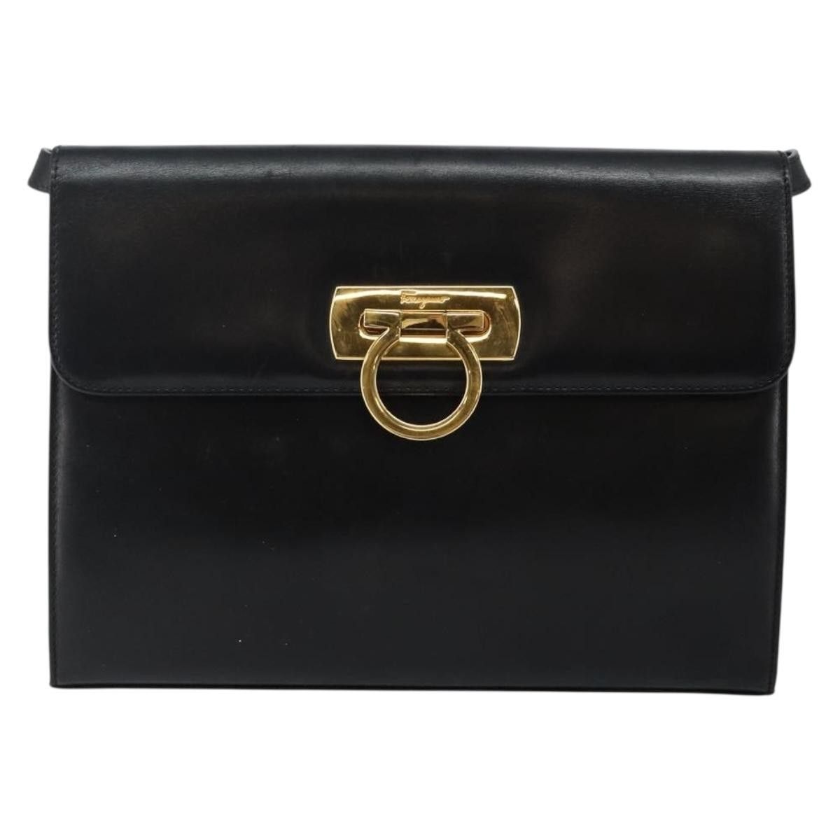 Salvatore Ferragamo Salvatore Ferragamo Gancini Shoulder Bag Leather Size ONE SIZE - 18 Thumbnail