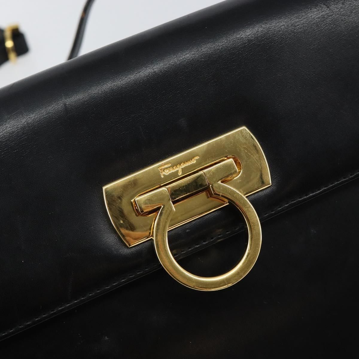 Salvatore Ferragamo Salvatore Ferragamo Gancini Shoulder Bag Leather Size ONE SIZE - 12 Thumbnail