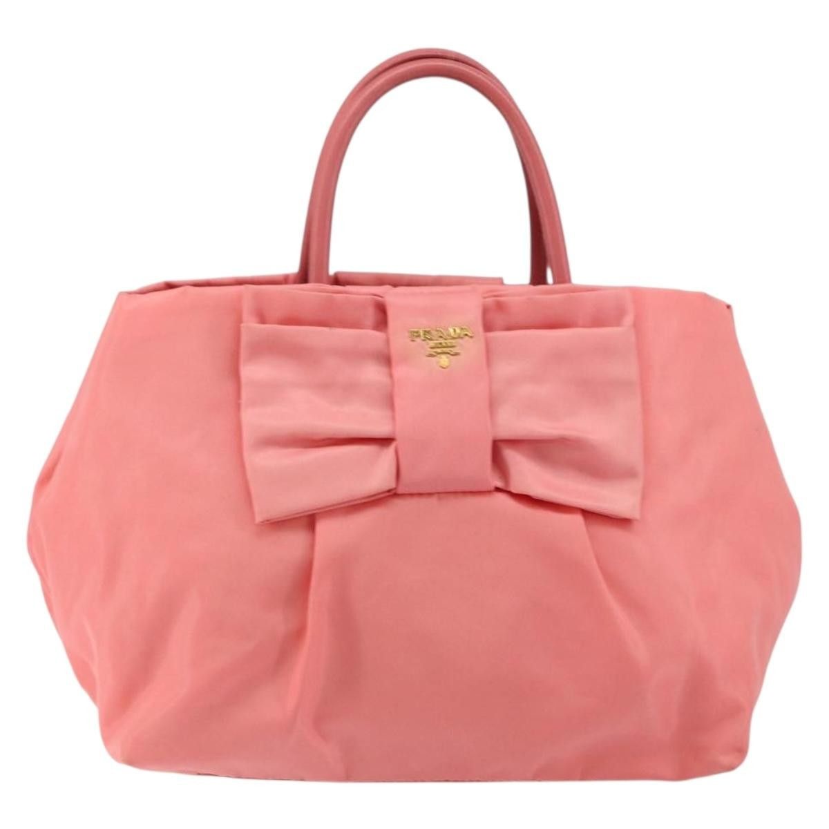 Prada Prada Logo Bow Tote Tessuto with Leather Size ONE SIZE - 20 Thumbnail