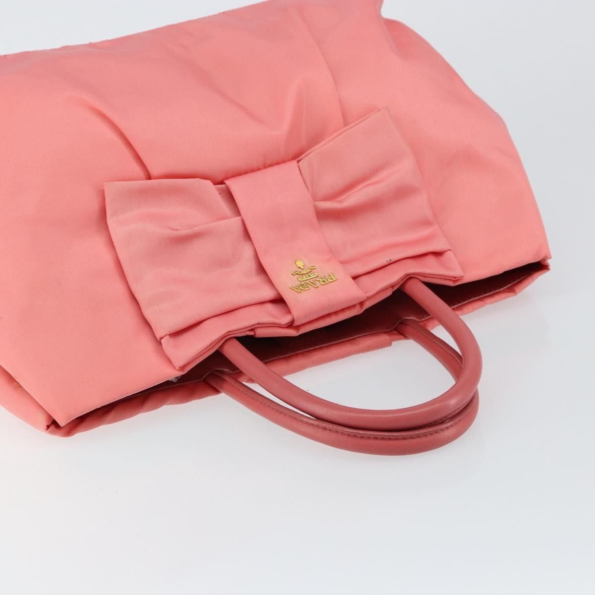 Prada Prada Logo Bow Tote Tessuto with Leather Size ONE SIZE - 8 Thumbnail