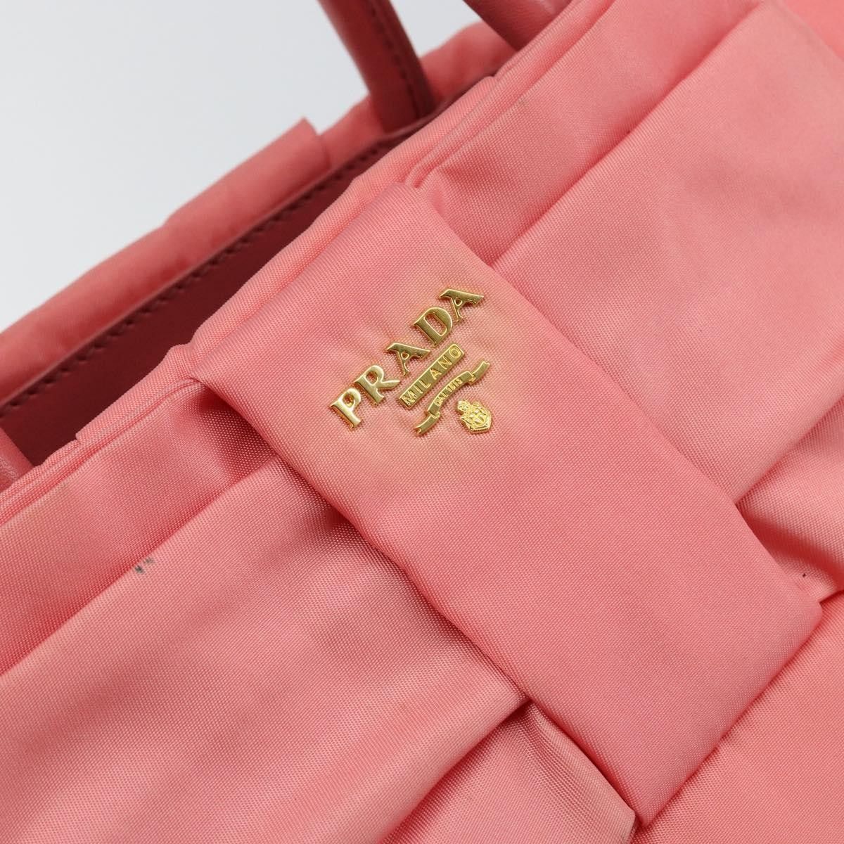Prada Prada Logo Bow Tote Tessuto with Leather Size ONE SIZE - 14 Thumbnail
