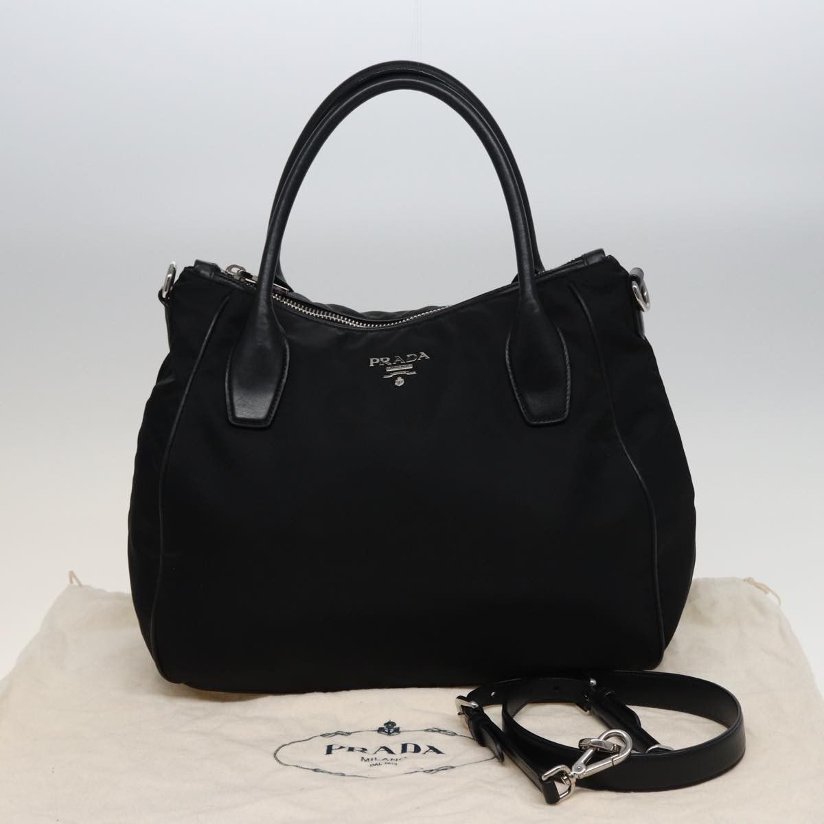 Prada Prada Sacca 2 Manici Convertible Tote Tessuto Size ONE SIZE - 14 Thumbnail
