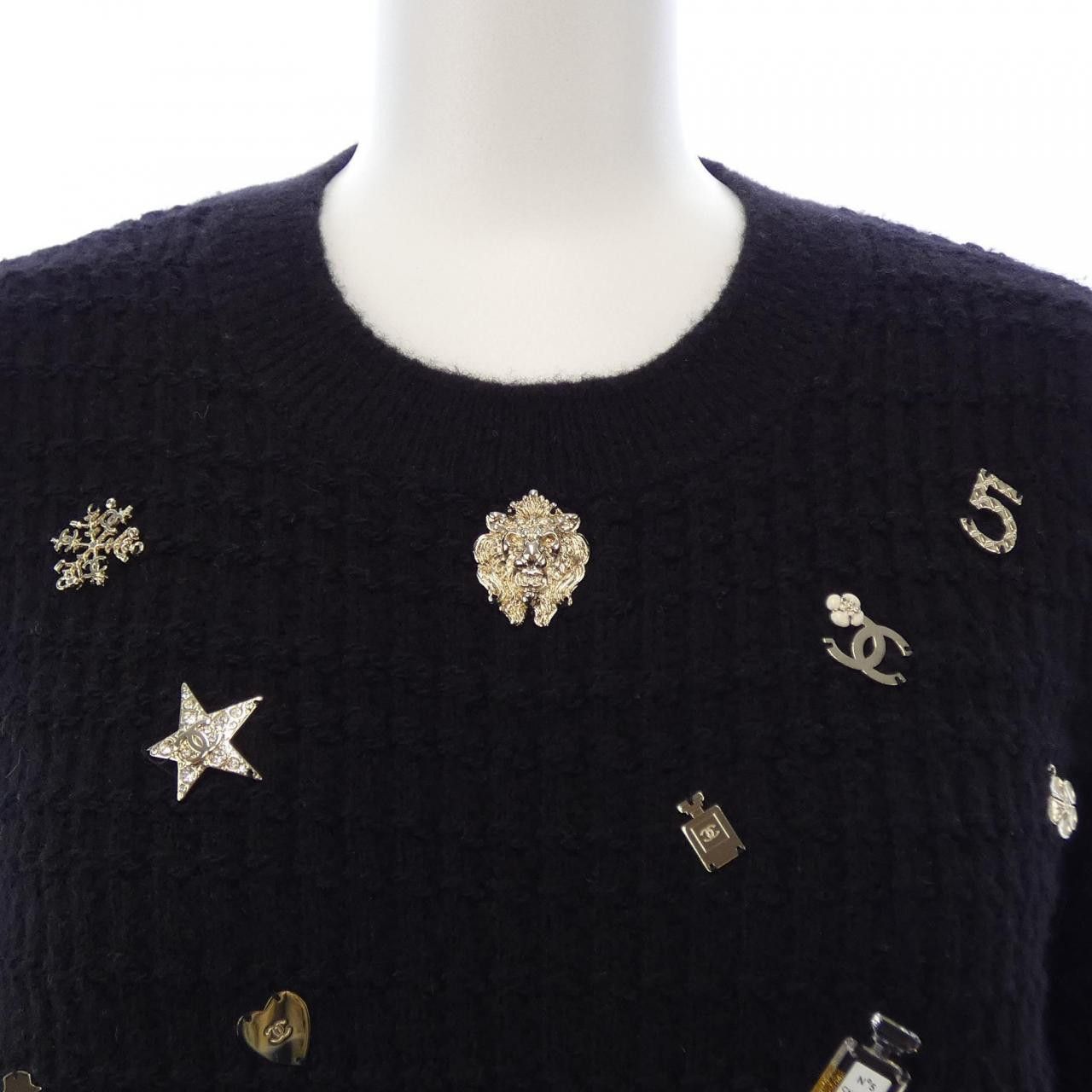 Chanel Chanel P59735K07810 18B Cashmere Knit Others Tops P59735K07810 18B DUTY FREE for USA