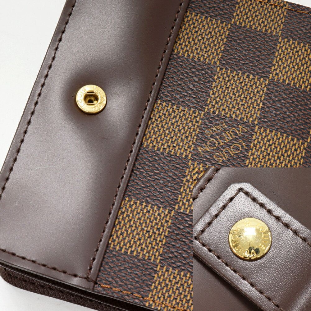 Louis Vuitton Louis Vuitton Louis Vuitton Compact Zip Damier Wallet Canvas Short Wallet N61668 DUTY FREE for USA Size ONE SIZE - 5 Thumbnail