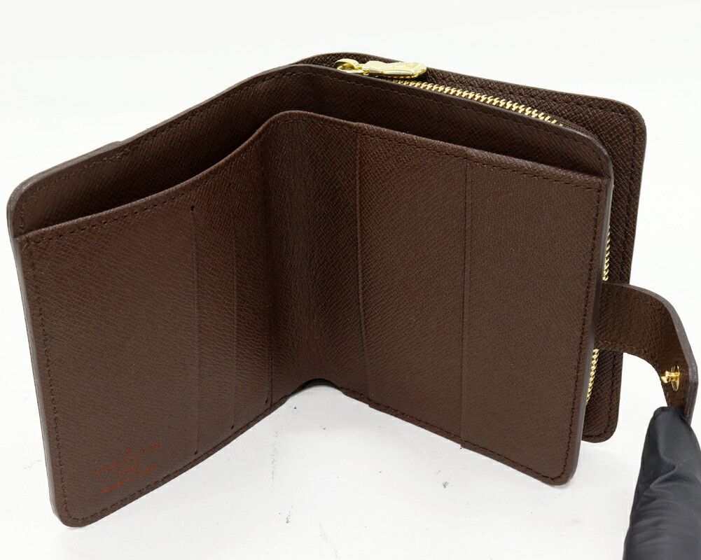Louis Vuitton Louis Vuitton Louis Vuitton Compact Zip Damier Wallet Canvas Short Wallet N61668 DUTY FREE for USA Size ONE SIZE - 3 Thumbnail
