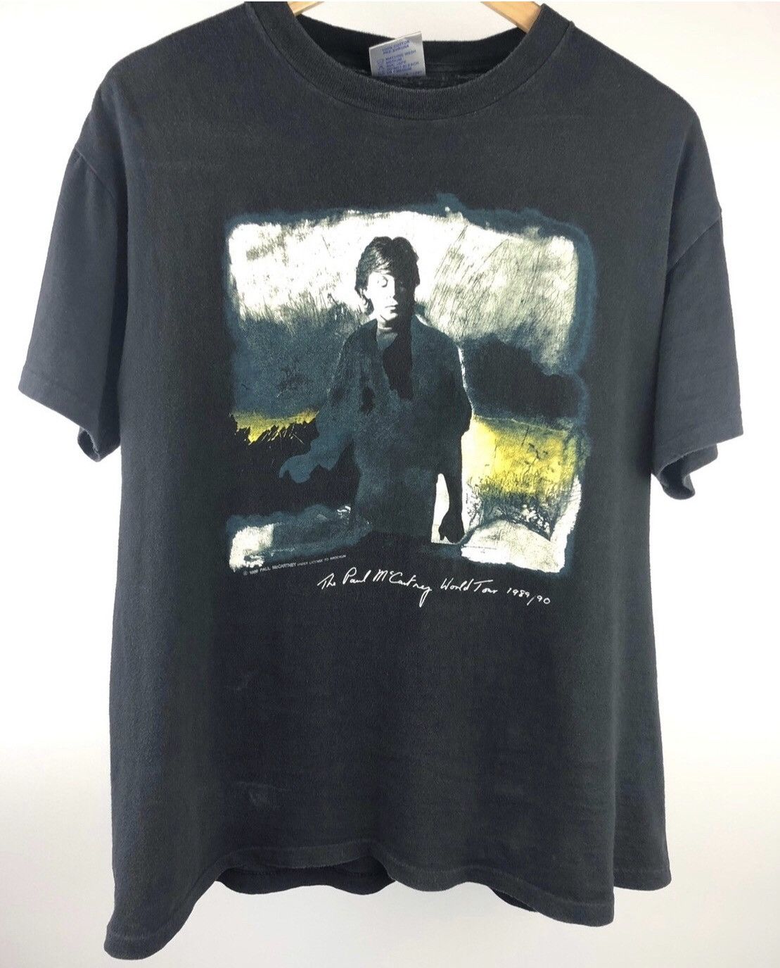 Band Tees 1989 Paul McCartney 1990 World Tour Merch Concert Rock T Size US L / EU 52-54 / 3 - 1 Thumbnail