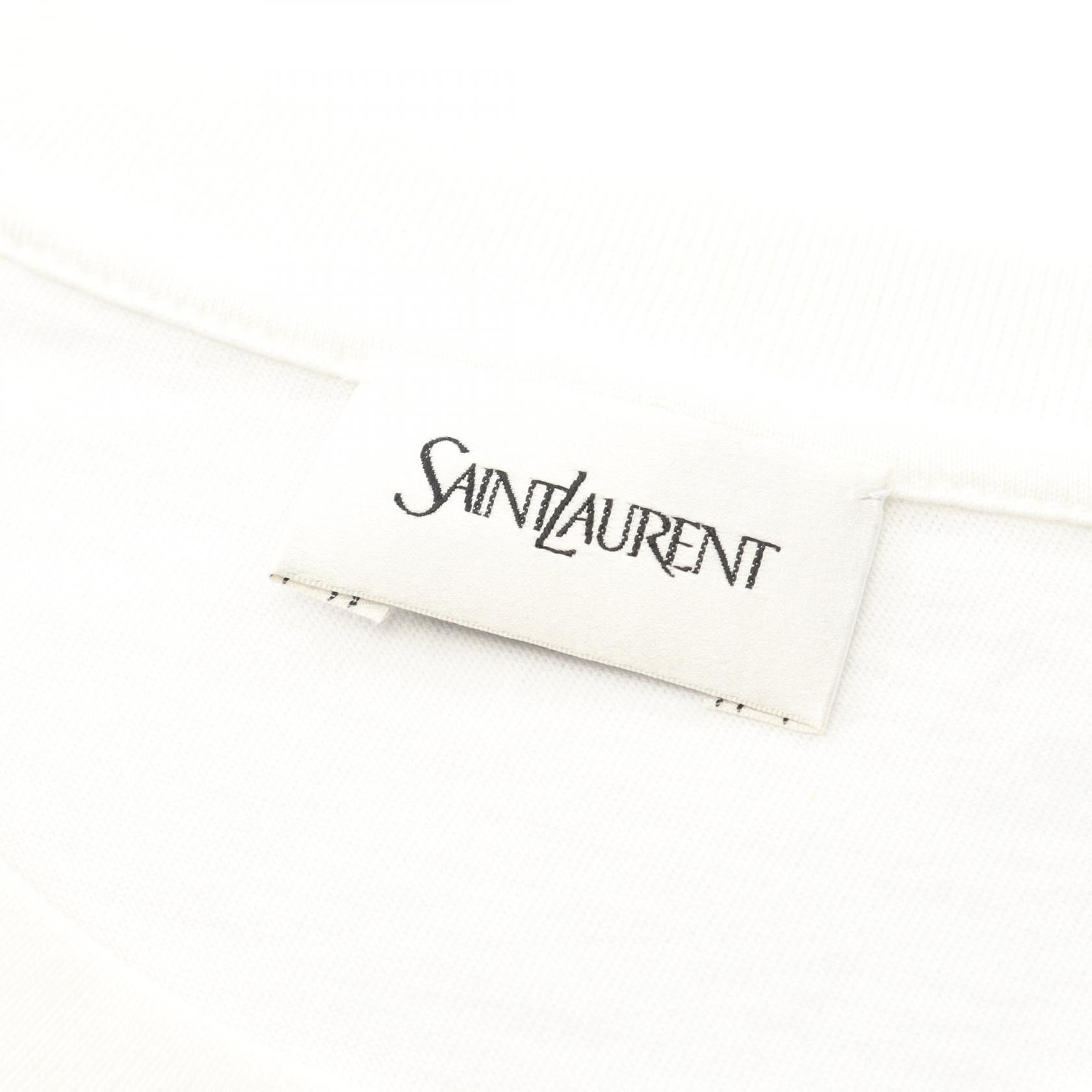 Yves Saint Laurent Saint Laurent Paris Reverse Logo Cotton T-shirt Cotton T-Shirts 665234Y37AW9744L DUTY FREE for USA