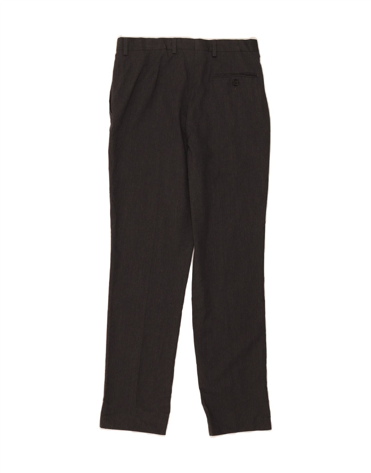 Ralph Lauren Boys Straight Suit Trousers 15-16 Years Grey Polyester Size L / US 10 / IT 46 - 2 Thumbnail
