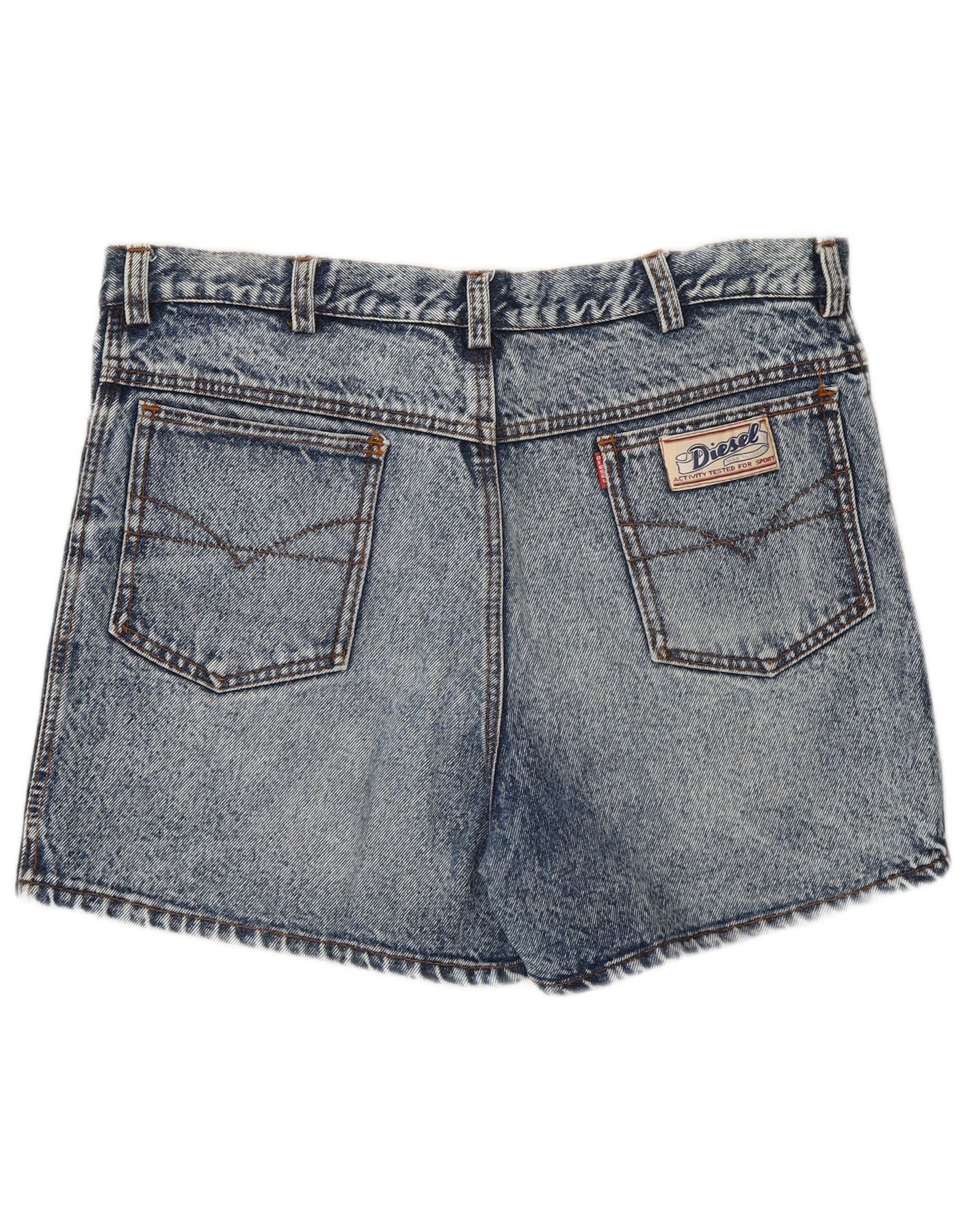 Diesel Womens Denim Shorts W34 Large Blue Size 25" / US 0 / IT 36 - 3 Thumbnail