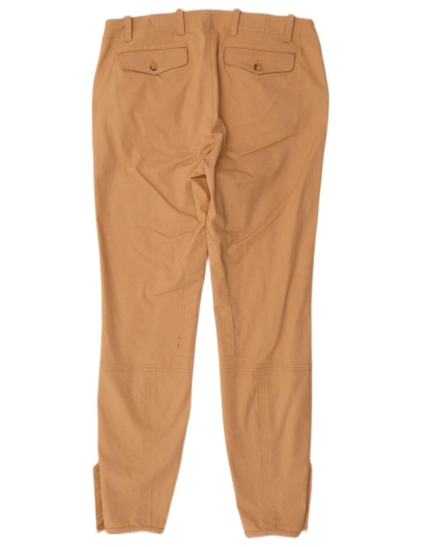Ralph Lauren Womens Riding Slim Trousers US 10 Large W32 L29 Beige Cotton Size 28" / US 6 / IT 42 - 4 Thumbnail