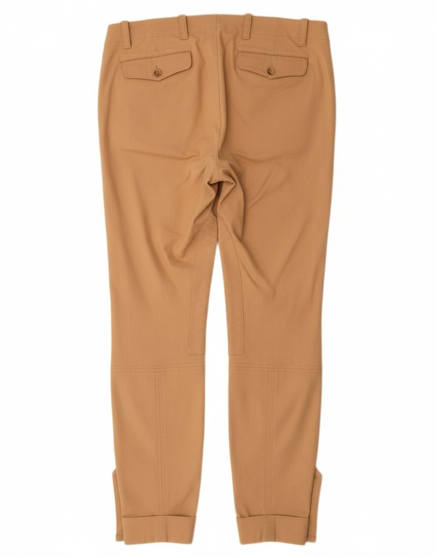 Ralph Lauren Womens Riding Slim Trousers US 10 Large W32 L29 Beige Cotton Size 28" / US 6 / IT 42 - 2 Thumbnail