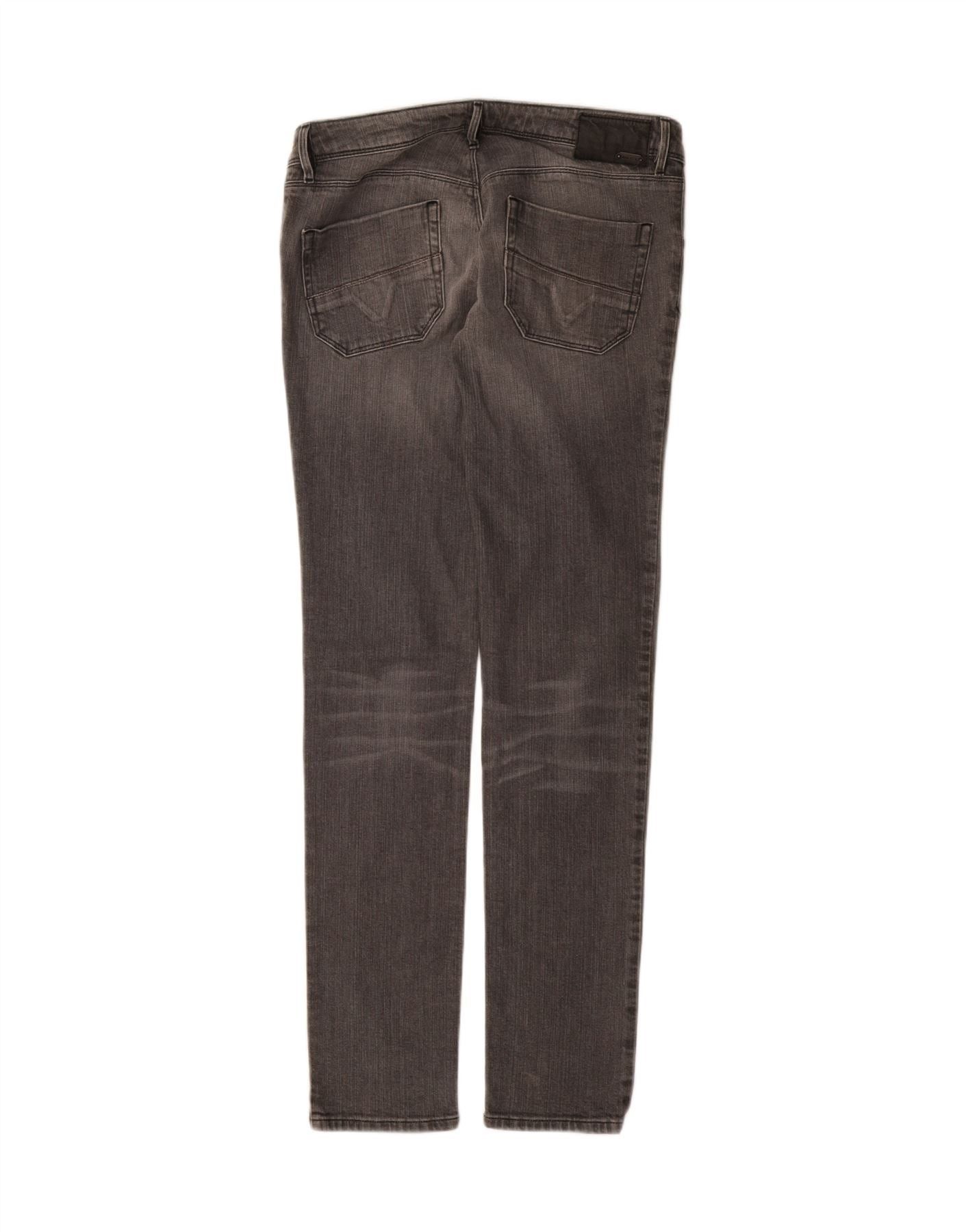 Diesel Womens Nevy Slim Jeans W30 L34 Grey Cotton Size 42" / US 20 - 3 Thumbnail