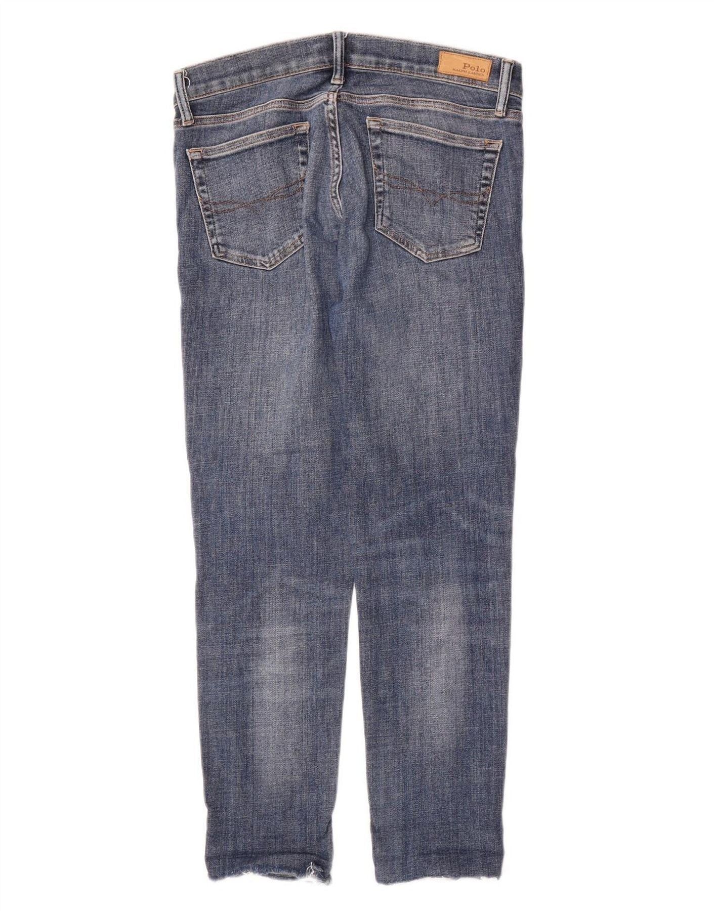 Polo Ralph Lauren Womens Slim Jeans W28 L27 Blue Cotton Size 24" / US 00 / IT 34 - 2 Thumbnail