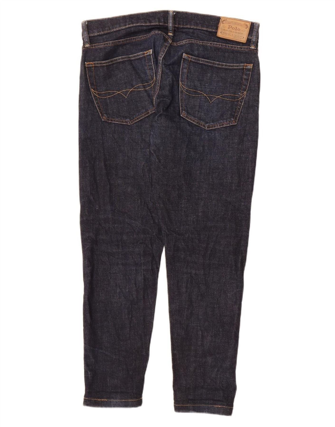 Polo Ralph Lauren Womens Skinny Jeans W34 L29 Navy Blue Cotton Size 24" / US 00 / IT 34 - 4 Thumbnail