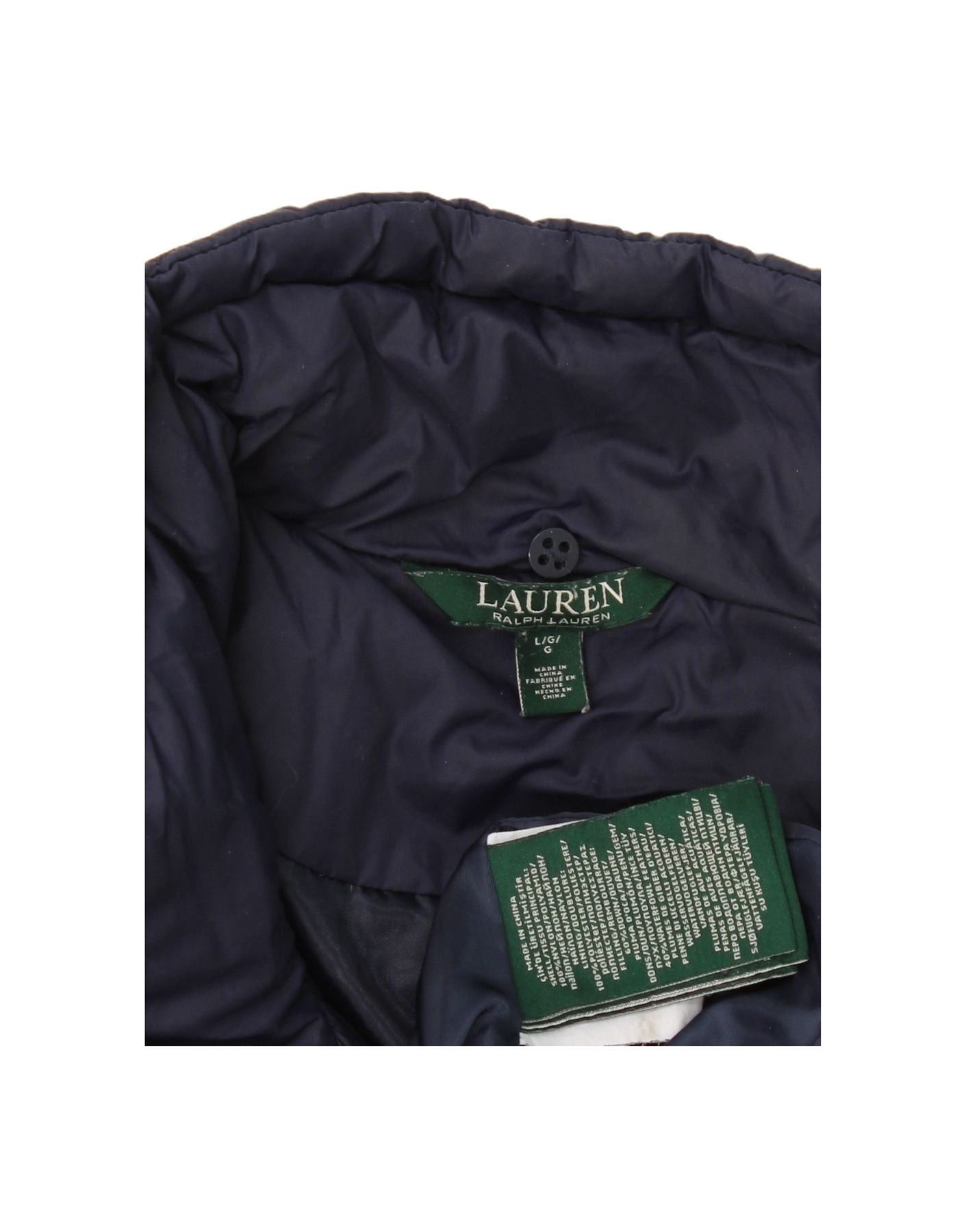 Ralph Lauren Womens Padded Jacket UK 16 Large Navy Blue Polyester Size M / US 6-8 / IT 42-44 - 5 Thumbnail