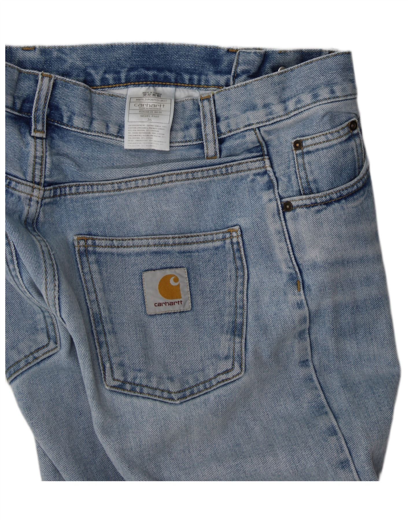 Carhartt Womens Slim Jeans W26 L29 Blue Cotton Size 42" / US 20 - 3 Thumbnail