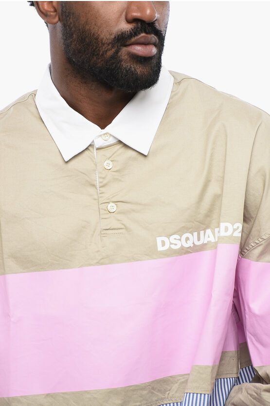 Double Fabric Oversize Fit RUGBY Shirt