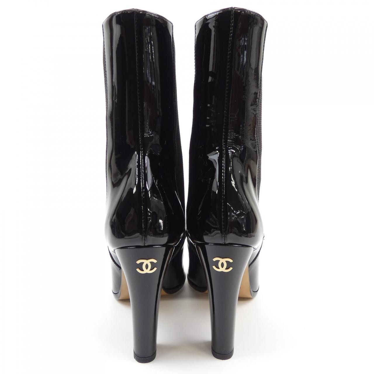 Chanel Chanel Chanel G30090X31136 Patent Calfskin Long Boots Leather Shoes G30090X31136 DUTY FREE for USA Size ONE SIZE - 5 Thumbnail