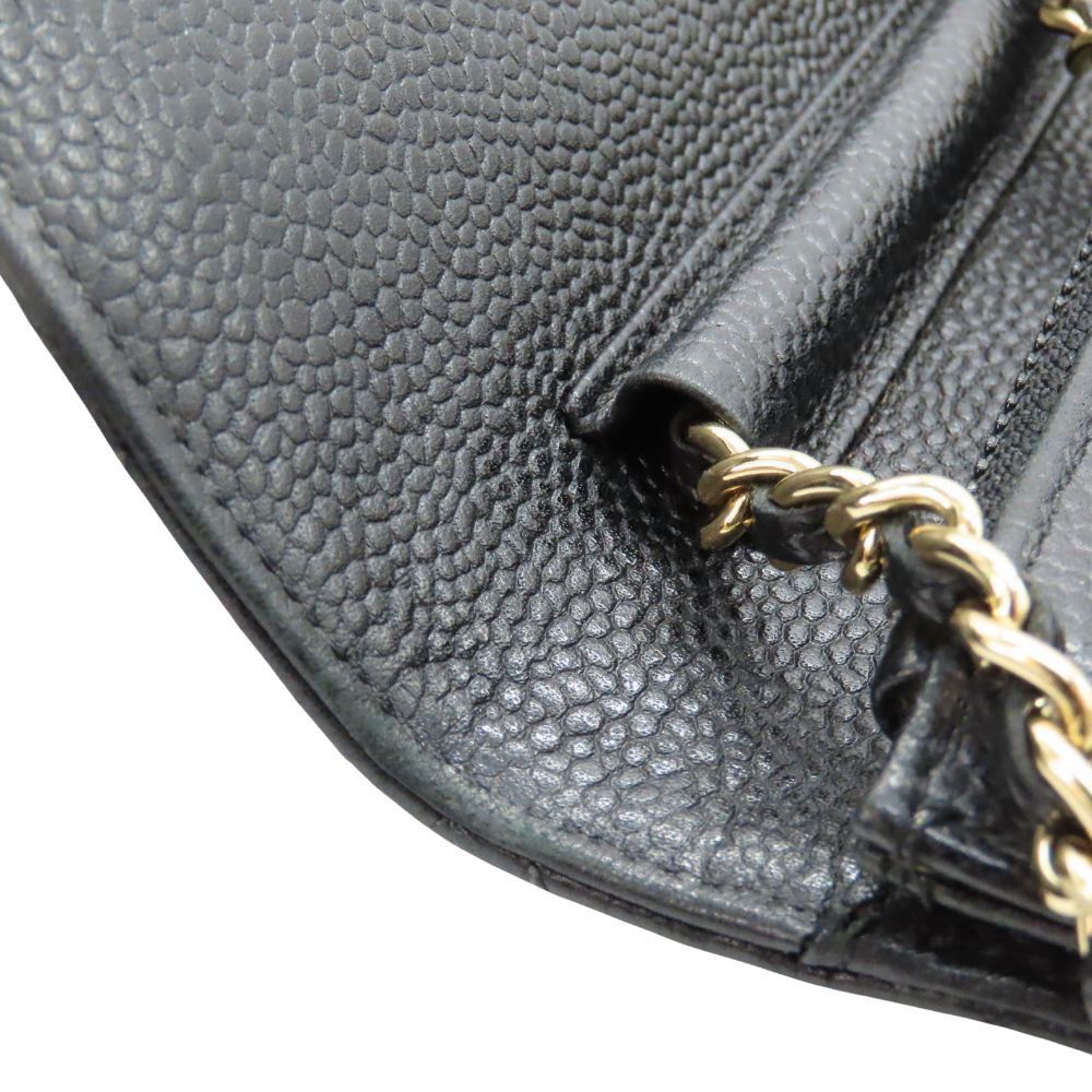 Chanel Chanel Chanel Chain Wallet Caviar Leather 2way Shoulder Bag Leather Shoulder Bag A33814 DUTY FREE for USA Size ONE SIZE - 14 Thumbnail