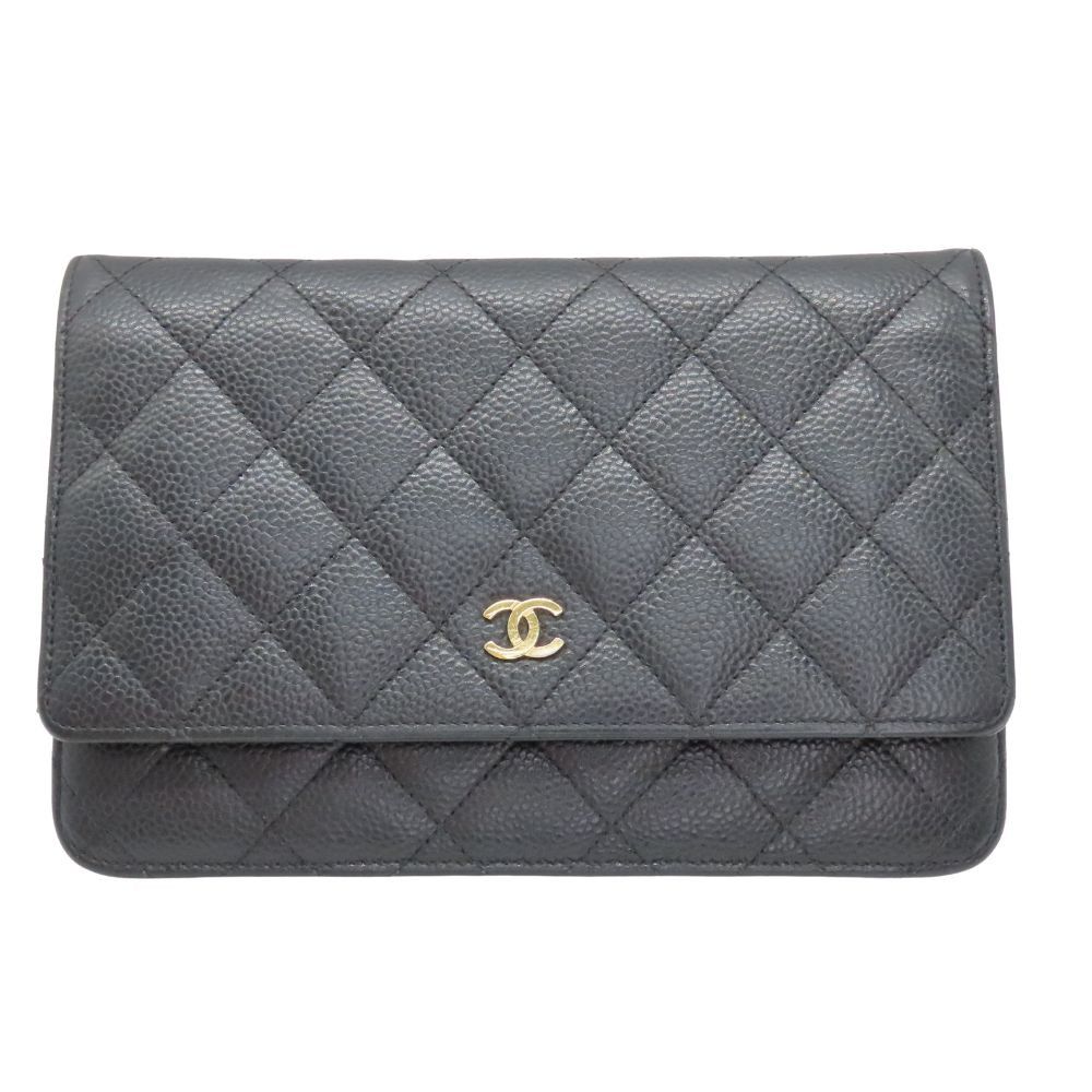 Chanel Chanel Chanel Chain Wallet Caviar Leather 2way Shoulder Bag Leather Shoulder Bag A33814 DUTY FREE for USA Size ONE SIZE - 2 Thumbnail