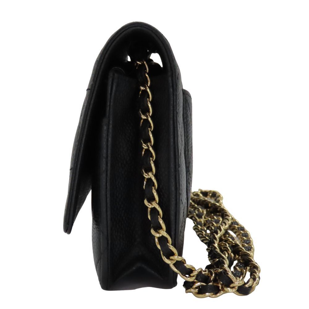 Chanel Chanel Chanel Chain Wallet Caviar Leather 2way Shoulder Bag Leather Shoulder Bag A33814 DUTY FREE for USA Size ONE SIZE - 5 Thumbnail