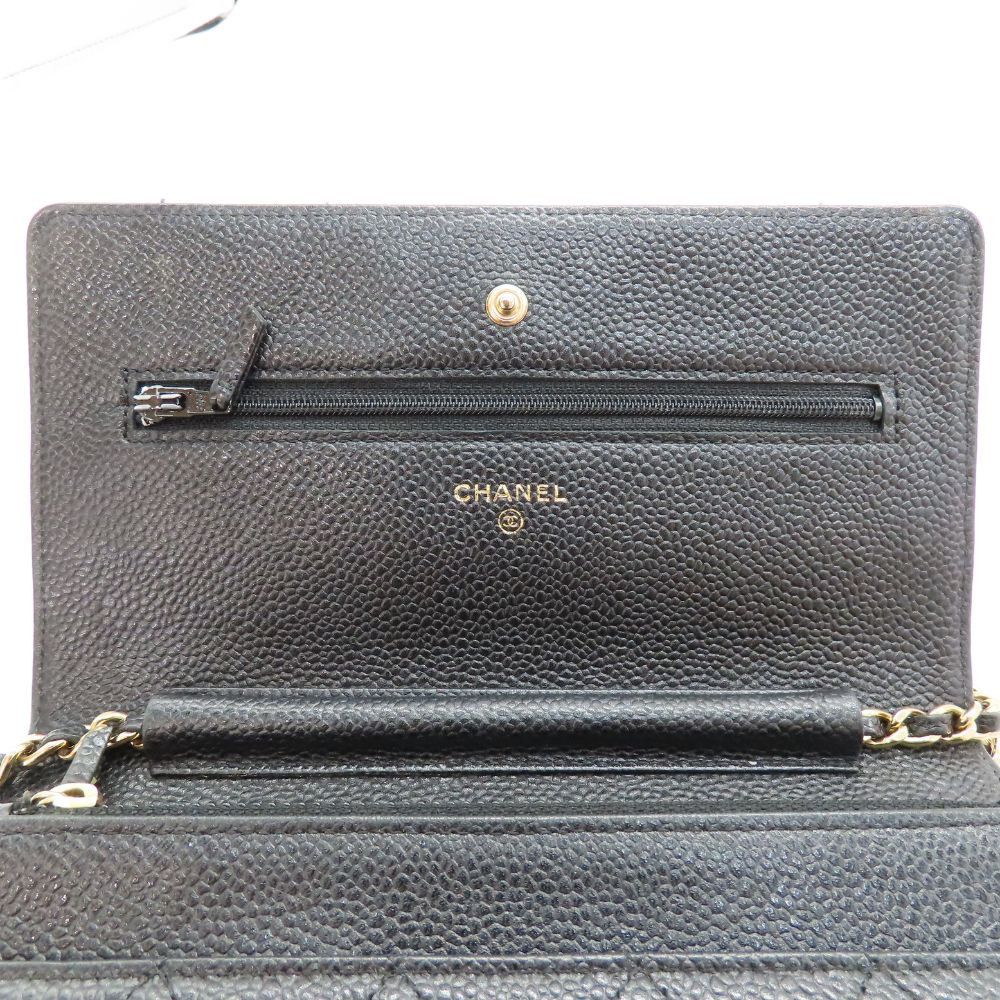 Chanel Chanel Chanel Chain Wallet Caviar Leather 2way Shoulder Bag Leather Shoulder Bag A33814 DUTY FREE for USA Size ONE SIZE - 15 Thumbnail