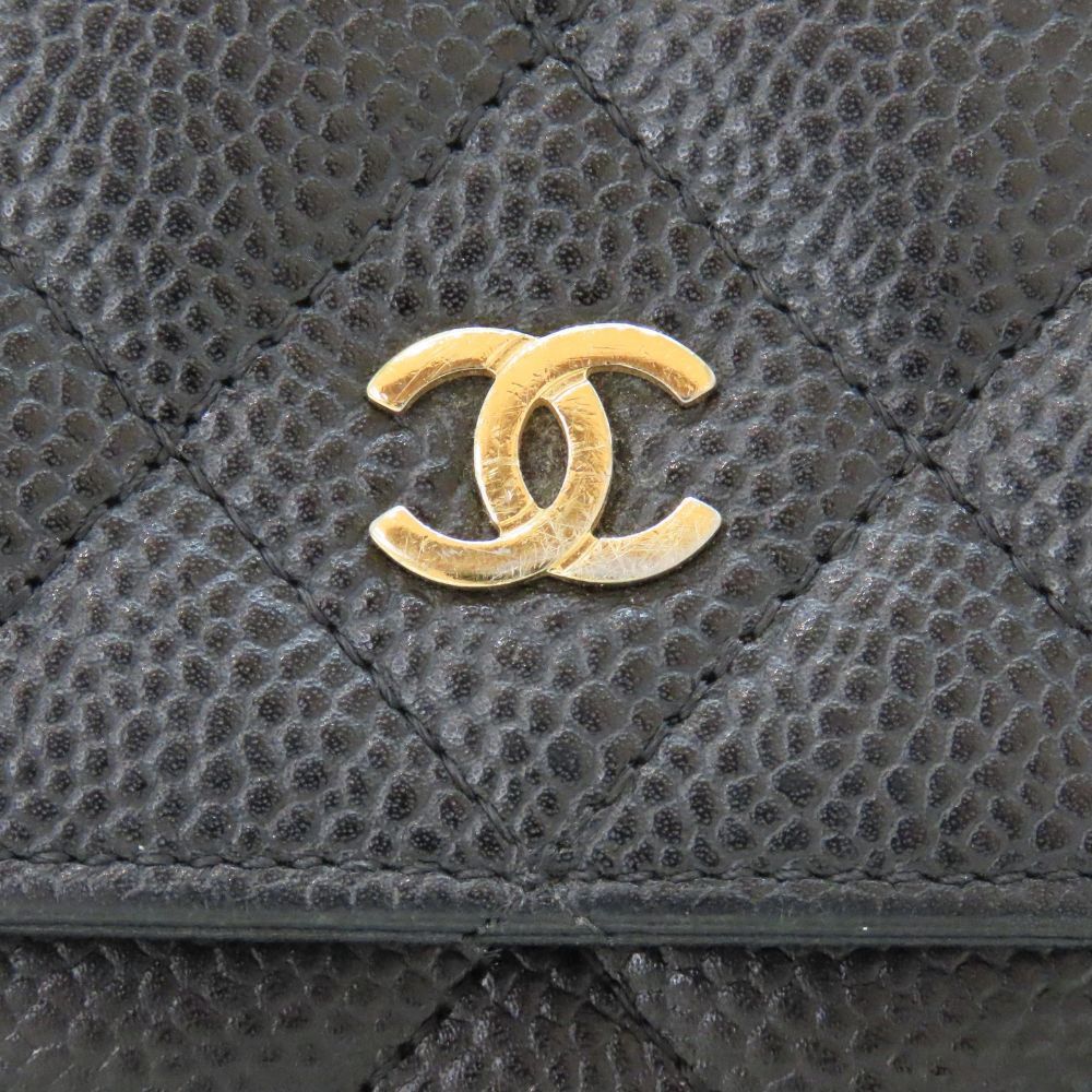 Chanel Chanel Chanel Chain Wallet Caviar Leather 2way Shoulder Bag Leather Shoulder Bag A33814 DUTY FREE for USA Size ONE SIZE - 3 Thumbnail
