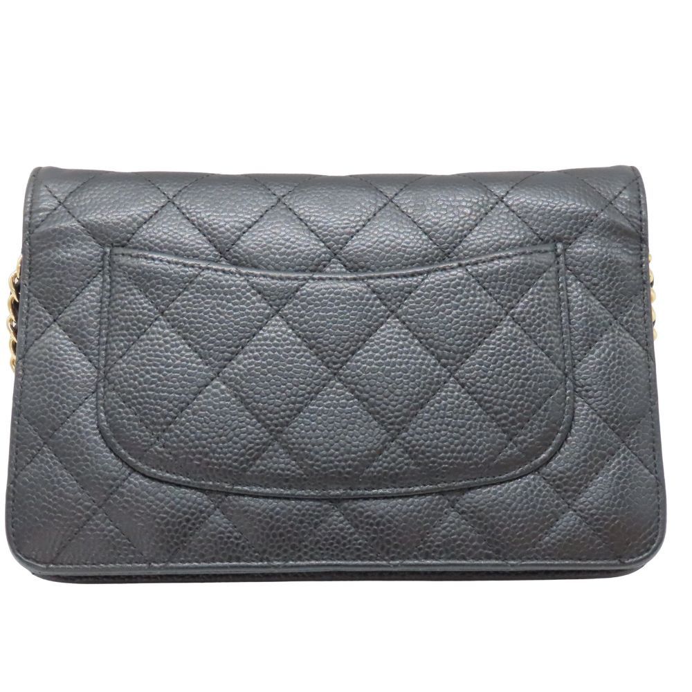 Chanel Chanel Chanel Chain Wallet Caviar Leather 2way Shoulder Bag Leather Shoulder Bag A33814 DUTY FREE for USA Size ONE SIZE - 6 Thumbnail