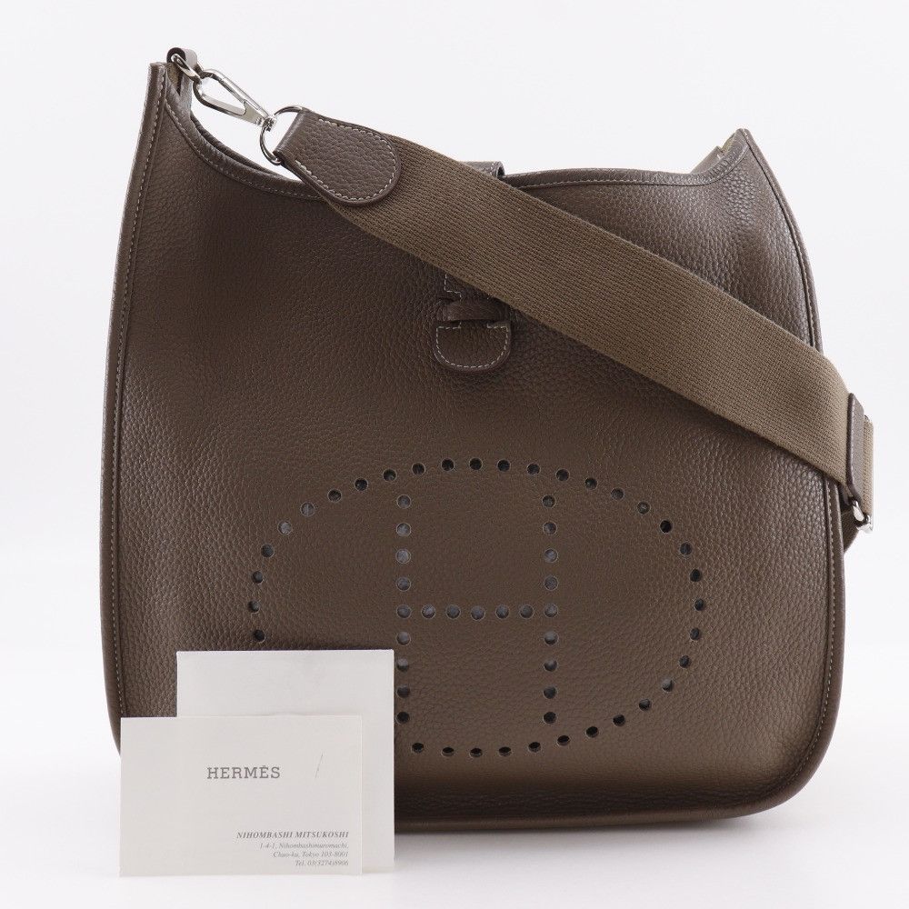 Hermes Hermes Hermes Evelyne III Taurillon Clemence Shoulder Bag Leather Shoulder Bag Stamp P (2012) DUTY FREE for USA Size ONE SIZE - 20 Thumbnail