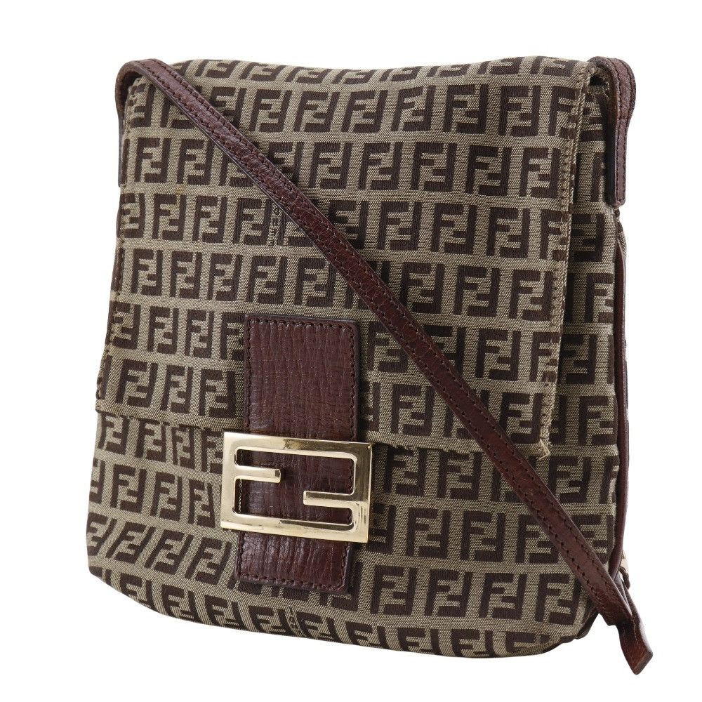 Fendi Fendi Fendi Zucchino Nylon Canvas Shoulder Bag Canvas Crossbody Bag DUTY FREE for USA Size ONE SIZE - 2 Thumbnail