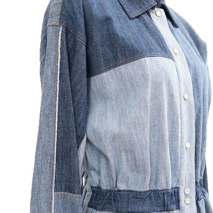 Dolce & Gabbana Dolce & Gabbana Dolce&Gabbana Cotton Patchwork Denim Dress Cotton Dresses DUTY FREE for USA Size ONE SIZE - 12 Thumbnail